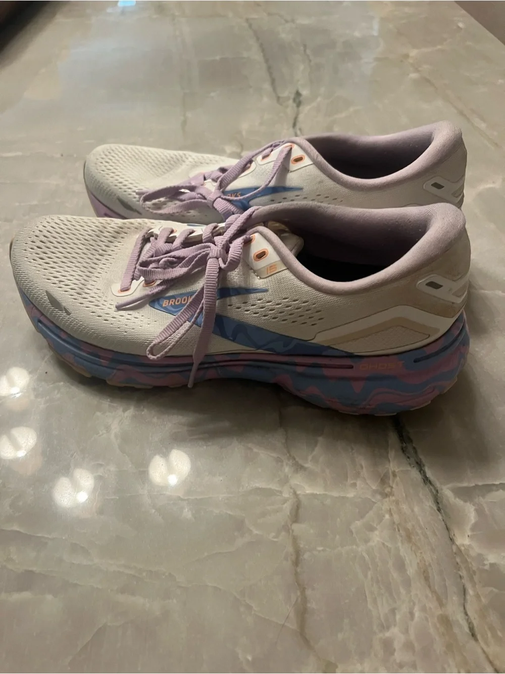 Brooks Women's Running Shoes - Light Lavender, White & Blue